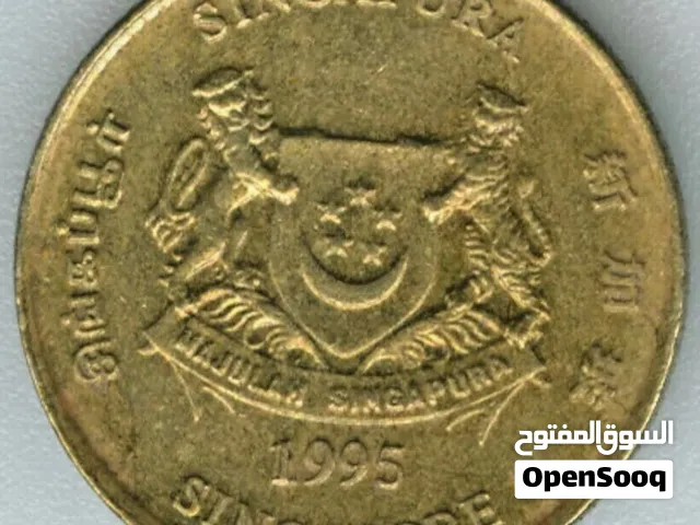 Singapore 5-cent coin dated 1995