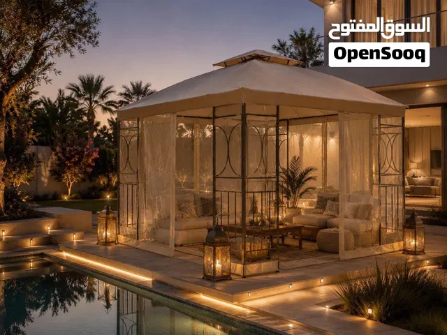 خيمة مظلة السلطان مقاس 3*3 متر 290 دينار مع ستاير جانبيه ناموسيه منخل