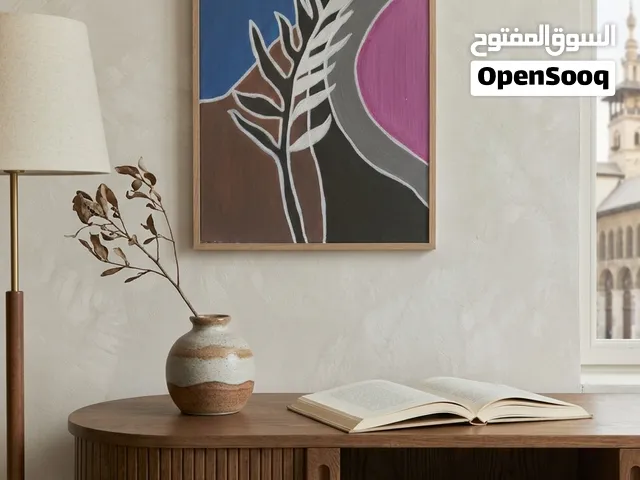 لوحة فنية جدارية مودرن (فن تجريدي) – رسم يدوي مميز