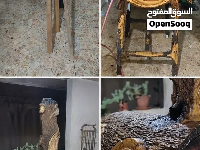 فرن خارجي مميز على شكل شجرة واخشاب