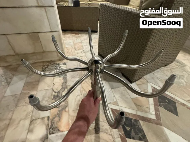 راس نافورة ستانلس ستيل 8 مخارج لامع بحالة جيدة جدا مرج الحمام مع التوصيل