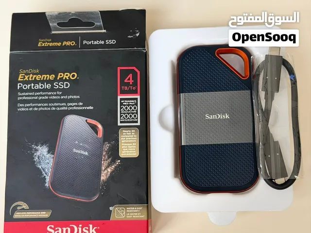 Sandisk SSD 4 TB 2000mbs new don’t USD