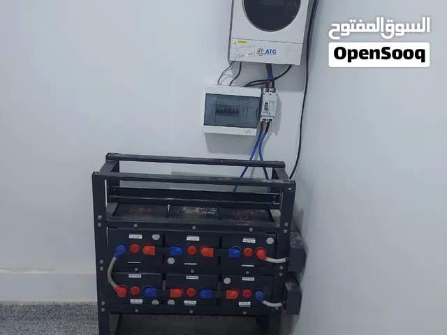 منظومة طاقة شمسية 12فولت قوية مشاء الله 6بطاريات معا 4الواح انفرتر12فولت جديد  منظومة وكاله مضموانه