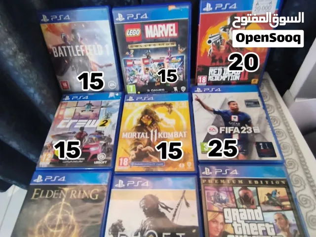 للبيع اقراص ps4 نظيفه جدا