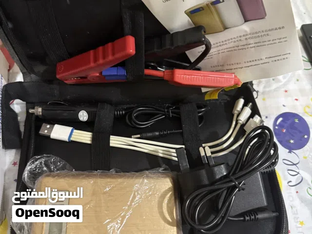 باور بأنك طوارئ للسيارات والاجهزه حجم صغير يشحن أجهزه ولابتوب ومعه كل الوصلات