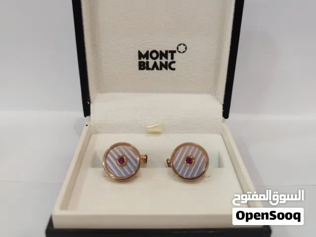 Montblanc Horlogerie Round Rose Gold PVD Cuff Links