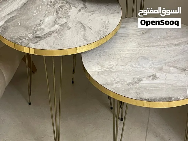 طقم طاولات عدد 3  3 احجام  فخم  غرفة ضيوف غرفة جلوس  طاولات سيرفيس