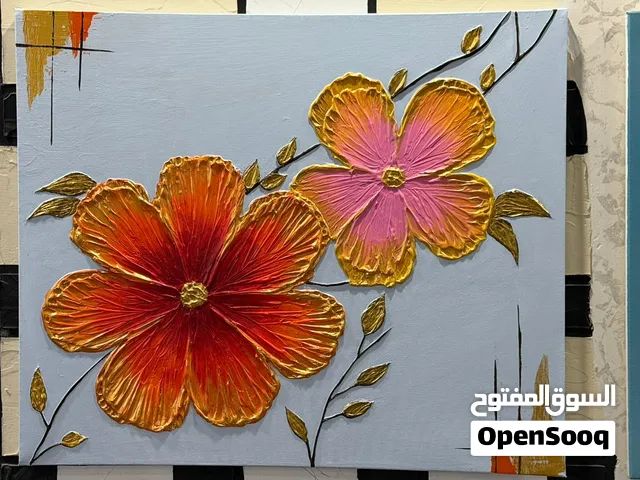 لوحة 3D بالمعجون البارز