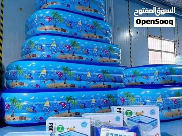 متوفر برك سباحة ثلاث احجام جودة ممتازة مع منفاخ هدية
