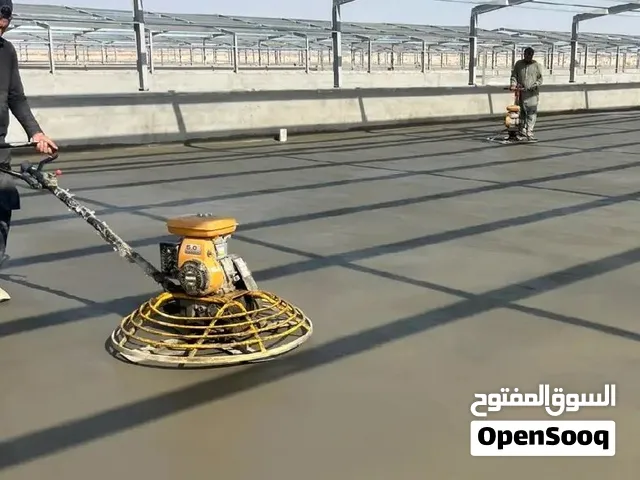 قسم صبات الارضيات صبه مروحة مصنع بلوك مصنع خراسانه مستودعات سكريت مستشفى ليول جهاز هلي كوبتر صبه مطب