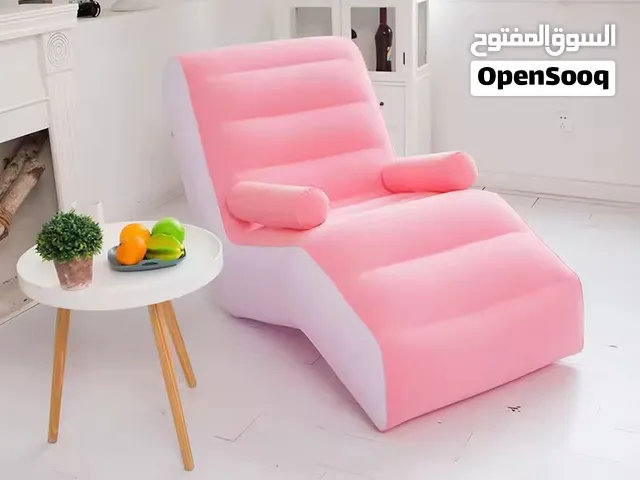 كرسي نفخ مع مسند لليدين مع منفاخ