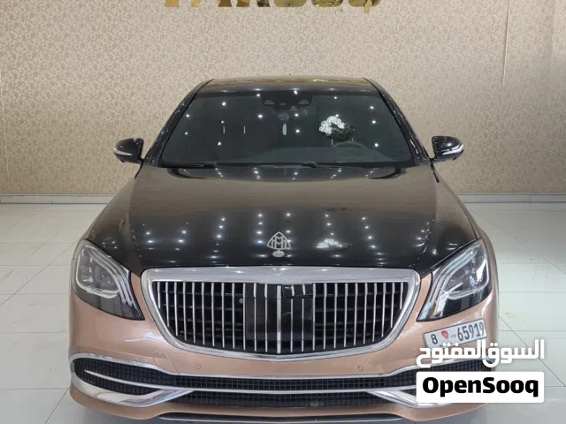 للبيع مرسيدس S550 موديل 2015 محول مايباخ باحترافية، السيارة فل أوبشن وتتميز بفخامة