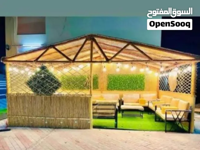 Luxurious Traditional Arabic Majlis – Elegant Arabic Tent with Beautiful Lighting