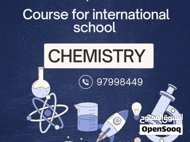 CHEMISTRY TUTOR (ALEVEL/IB/IGCSE/BILINGUAL) مدرس كيمياء