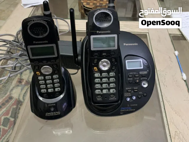 ديجتال باناسونيك مع تلفونين انسرنج ماشين لتسجيل الرسائل شبه جديده