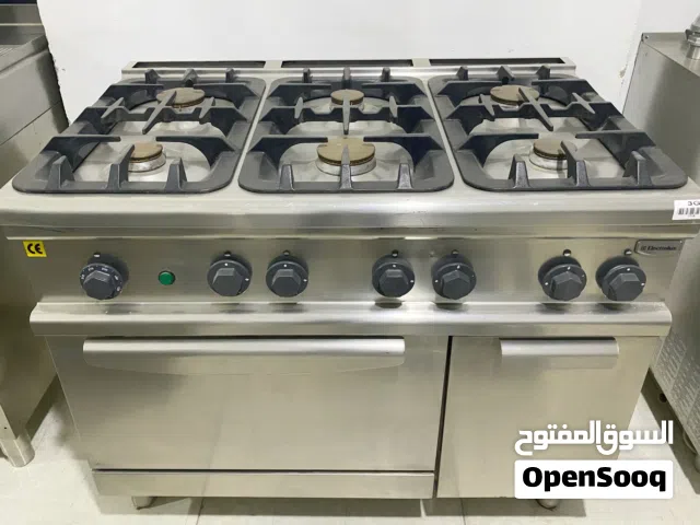 بوتاجاز 6 شعل وفرن وحافظه Electrolux Italy