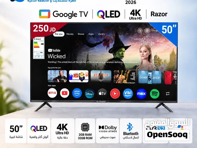 شاشه جيجارد 50 انش QLED اندرويد اصلي G-Guard Rizer+ 50′′ QLED 4K فقط ب 220