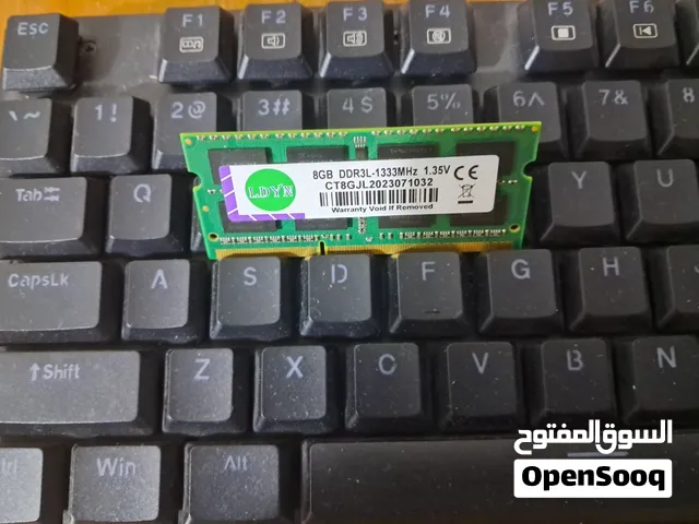 رام لابتوب 8 كيكا رام ddr3 بسرعة 1333 ميگاهرتز