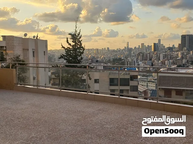 apartment for rent in hazmieh. 300 m with teras 3 bedroom 1 siting room nice view calm area.