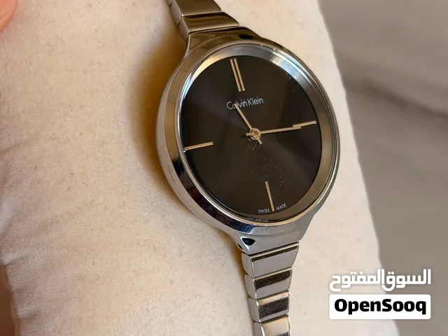 ساعة ck نسائية اصلية شبه جديدة