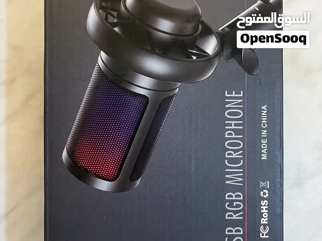 مايك للالعاب و تسجيل الصوت والاجتماعات والبث المباشر (ME6S USB RGB Condenser Microphone)