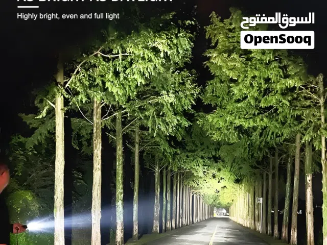 مصباح جبلي كشاف جيب لوكس مدى 300 متر ليد قابل للشحن قوي مع زوم  ضوء اضائه بيل لوكس يدوي ضد الماء ضوء