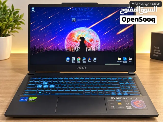 MSI Cyborg 15 A12VF Gaming Laptop  RTX 4060 8GB  i7-12650H  24GB RAM  1TB SSD