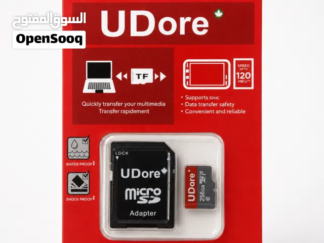 UDore 256GB microSD + Adapter / ذاكرة UDore 256GB مع أدابتر