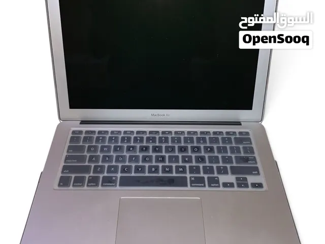 MacBook Air 2017 ماكبوك آير شد شركة بدون فتح مع كفر شفاف وغطاء كيبورد وشاحن أصلي