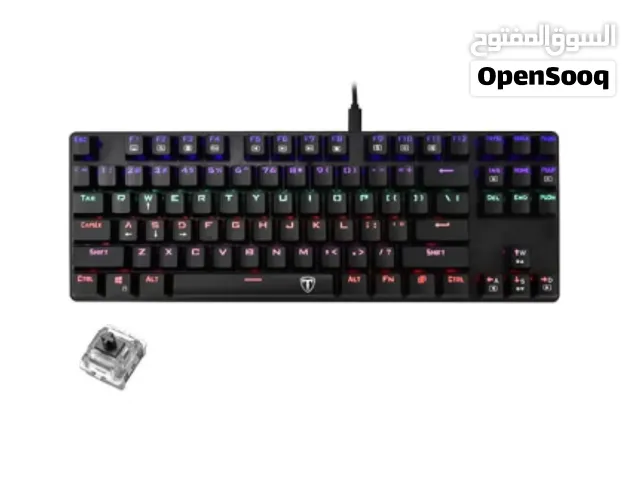 T-DAGGER TGK313 BORA Rainbow TKL Gaming Mechanical Keyboard  black Switch