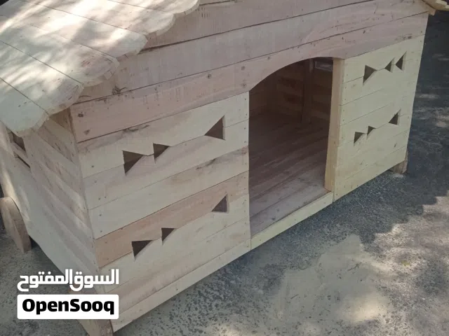 بيوت خشبية آمنة للكلاب جميع المقاسات من أجود أنواع أخشاب الأشجار الطبيعية