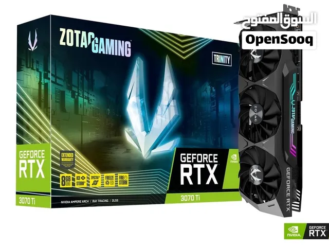 كرت شاشة للبيع RTX3070TI  ZOTAC GAMING GEFORCE RTX 3070 Ti AMP HOLO 8GB 256BIT GDDR6X