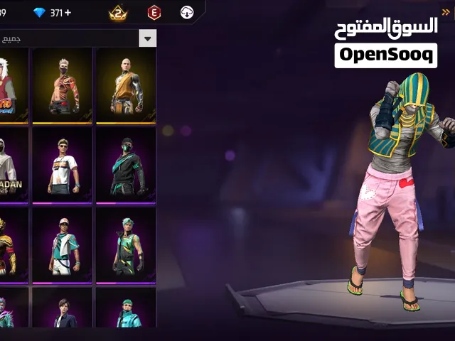 حساب فري فاير قوي للبيع