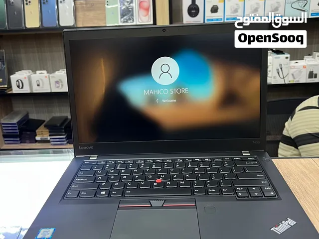 Laptop Lenovo T460s Core i5-6300U لابتوب لينوفو كور اي فايف الجيل السادس شاذ جداً شبه جديد مع الض
