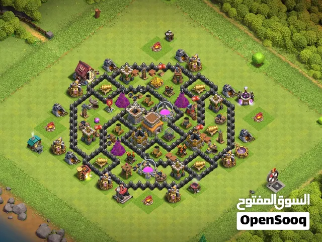 حساب كلاش مرتب تاون 8 نص ماكس تفاصيلو بالوصف