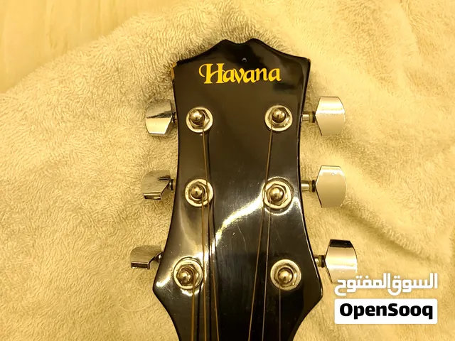 جيتارك من ماركة Havana وموديله ES-6BK، وينتمي لنوعية الأكوستيك (Acoustic Guitar) ذو الأوتار المعدنية