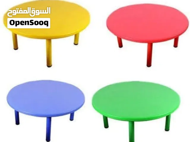 طاولات وكراسي بلاستيك مقوى للحضانات والروضات