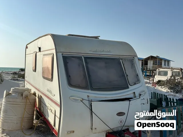 كرفان اوربي بحاله جيده نظييف من الداخل
