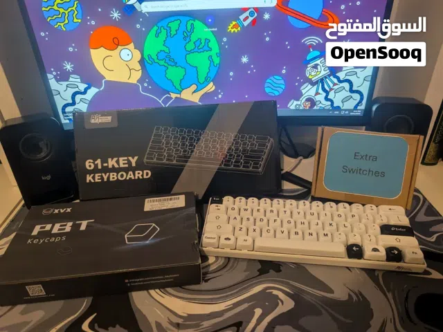 Royal Kludge RK61 Custom Mechanical Keyboard – Modded (Foam Tape) + Extra Switches & Keycaps