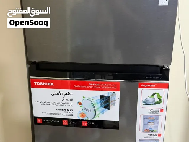 Toshiba 411L Double Door Refrigerator – Rikyu Grey