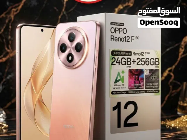 تلفون Oppo reno 12 f5G مستعمل اخو الجديد نظيف جدا  ومتوفر توصيل رام 24 ذاكرة 256