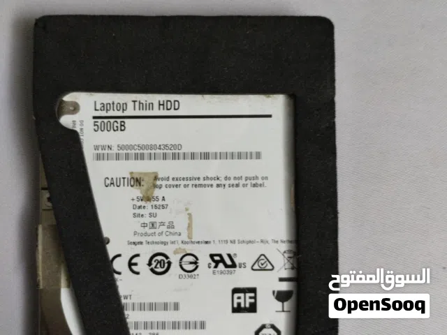 هارد دسك 500gb  شغال 100%hdd امكانية تنزيل ويندوز