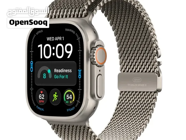 ساعة Apple Watch Ultra 4 الجديدة كلياً (49 مم) تيتانيوم طبيعي  Desert Alpine Loop  مختومة من الم