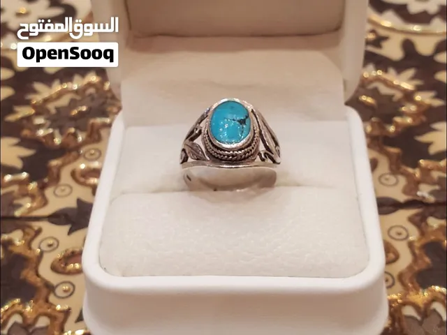 خاتم رجالي فخم فيرووووز طبيعي 100%
