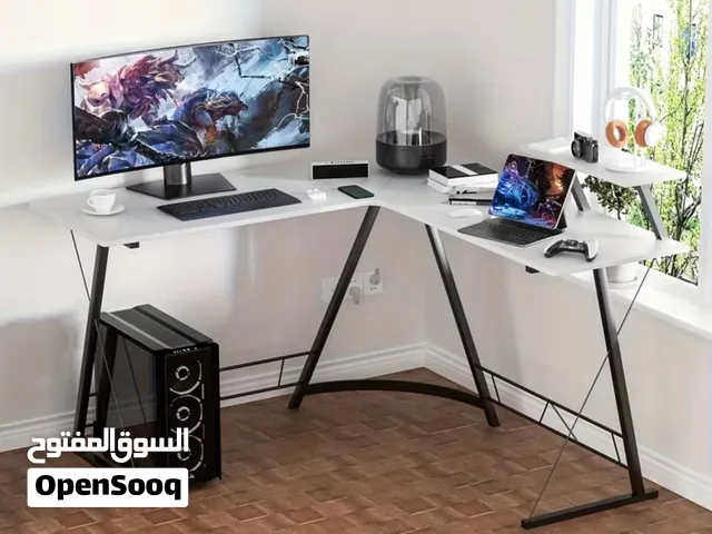 Brand New L-Shaped Gaming Desk – Reversible Corner Computer Desk with Monitor Shelf