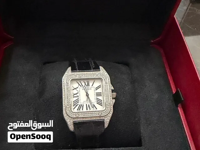 Cartier Santos M full set aftermarket diamonds