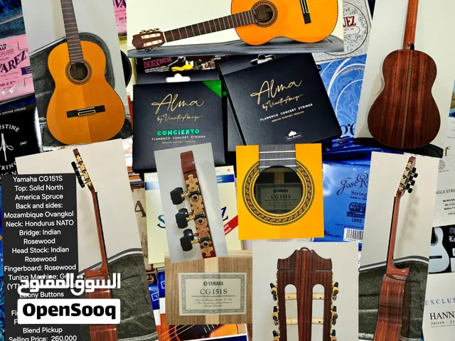 Yamaha Classical Guitar CG151S Plus Fishman PROMANP51 جيتار ياماها كلاسيك مع فيشمان مضخم الصوت