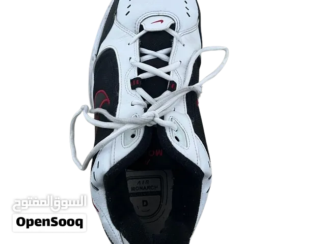 Nike Air White with Black Stripes & Red Logo – US 11.5