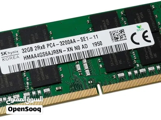 رام لابتوب32 جيجا ddr4 تردد 3200 افضل سعر
