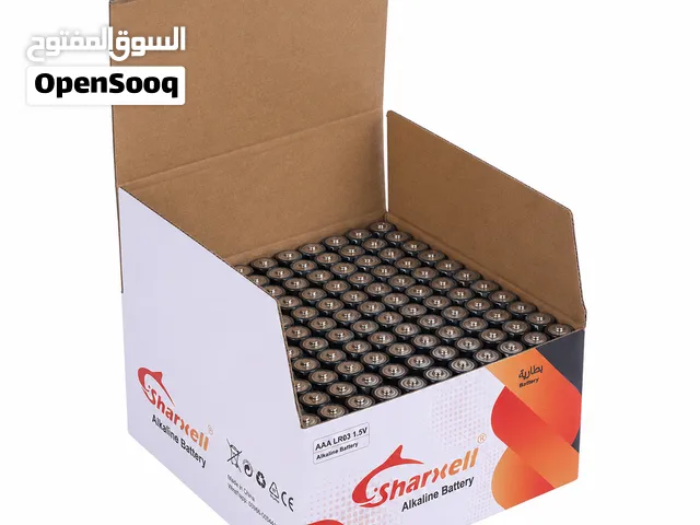 بطاريات Sharxell SX-LR03-100 قلوية AAA - كرتون 100 حبة بسعر 77 ريال